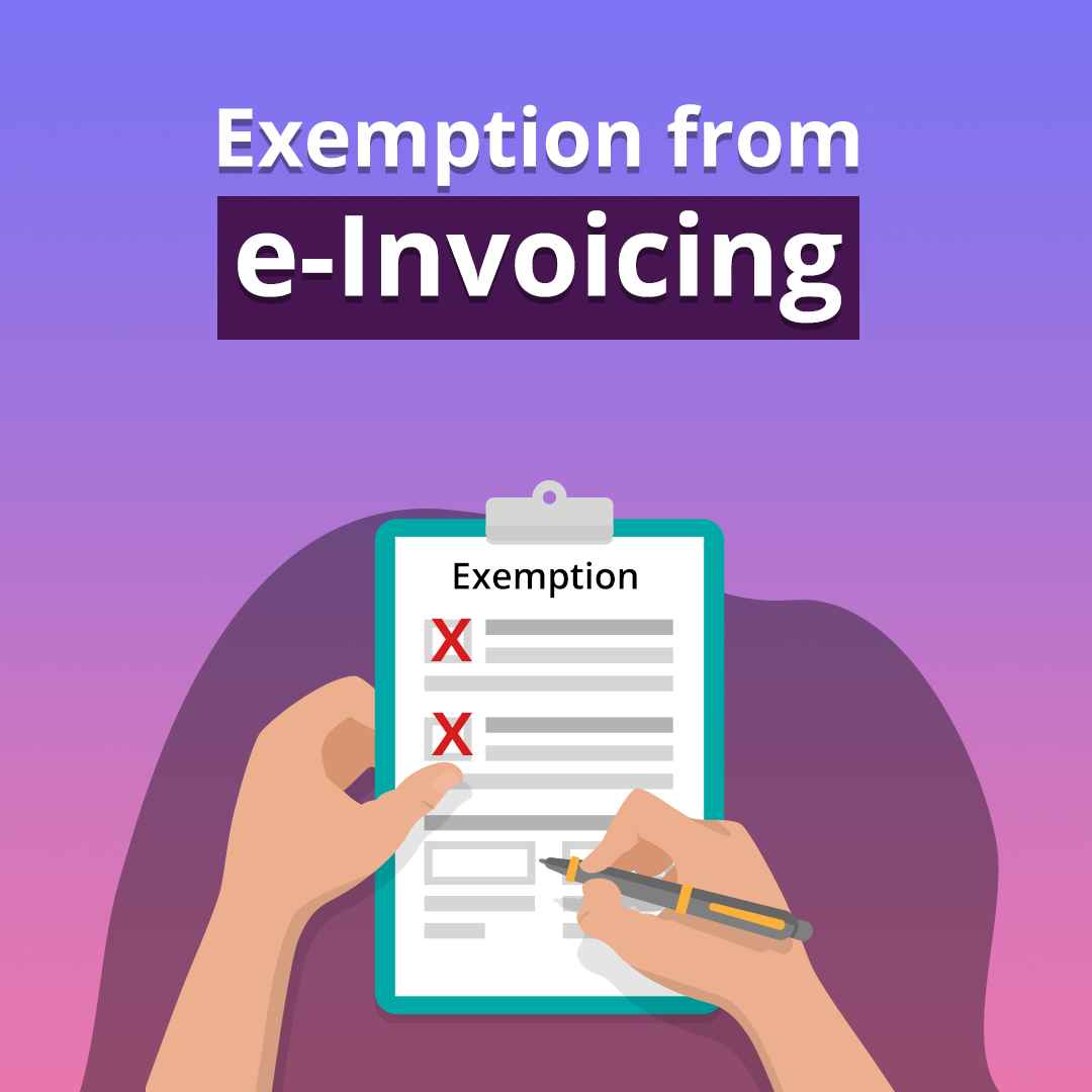 exemption from e invoicing