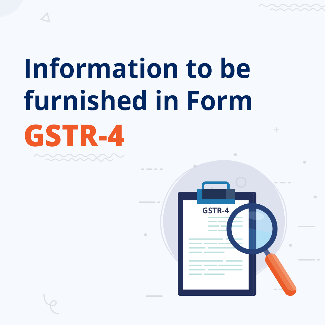 Information-to-be-furnished-in-Form-GSTR-4