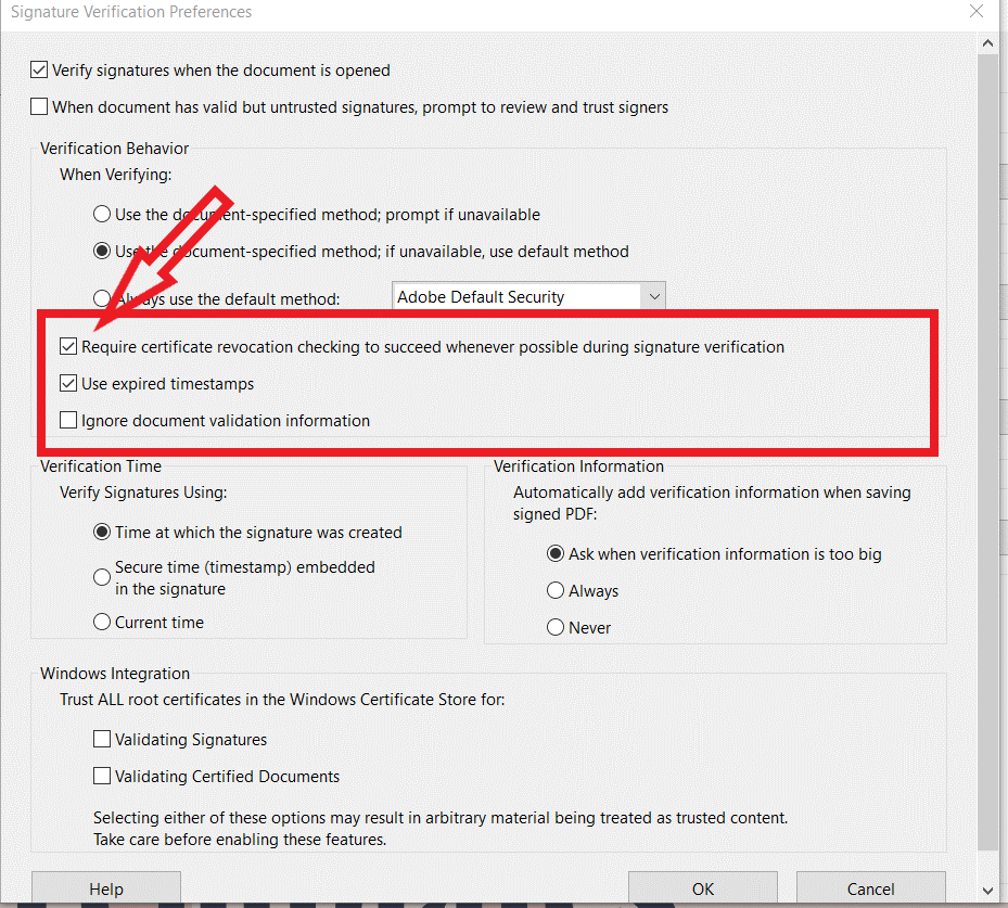 how to verify signature in pdf