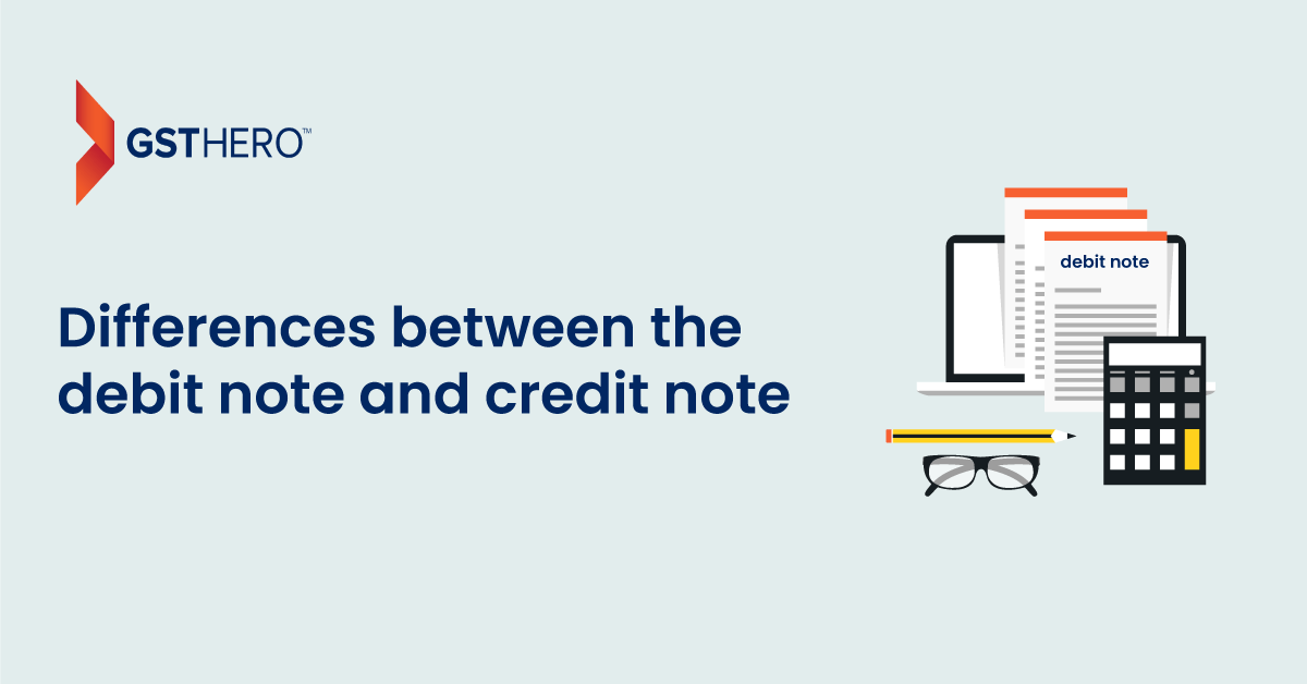 debit note vs credit note in gst