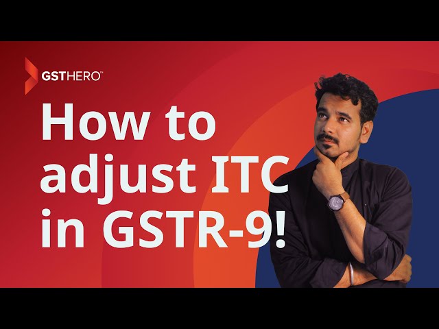 adjust itc in gstr-9