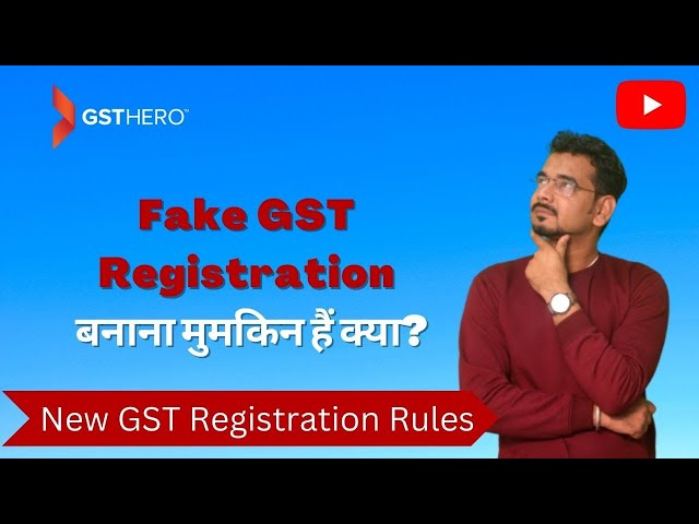 fake gst registration